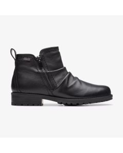 Women's Clarks Aspra Walk Waterproof Black Leather