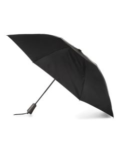 Totes Recycled Large InBrella Reverse Close Folding Umbrella with Auto Open/Close Technology Black