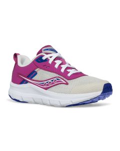 Kids' Saucony Axon KDZ Grey / Magenta