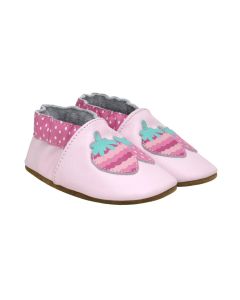 Infant's Robeez Berry Sweet Soft Soles Light Pink