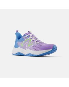 Big Kids' New Balance Rave Run v2 Lilac Glo with Sky Blue and Pixel Green