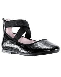 Big Kid's Nina Marissa Black Crinkle Patent
