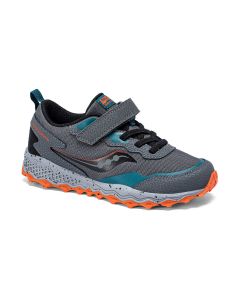 Big Kids' Saucony Peregrine KDZ A/C Grey / Teal