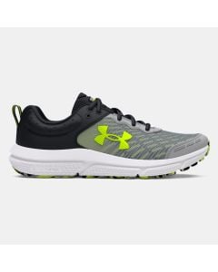 Big Kids' Under Armour Assert 10 Mod Gray / Black / High Vis Yellow
