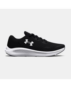 Big Kids' Under Armour Charged Pursuit 3 Black / White