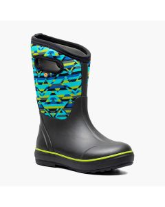 Kids' Bogs Classic II Mountain Geo Black Multi