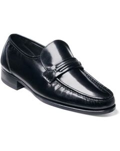 Men's Florsheim Como Moc Toe Strap Loafer Black