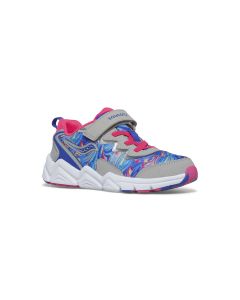 Kids' Saucony Flash 3.0 AC Grey / Pink / Blue