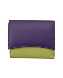 ILI 6233 Two Tone Pocket Wallet Purple / Pear