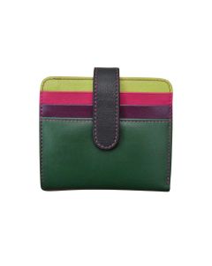 ILI 7301 Bi-Fold Credit Card Wallet Forest Multi