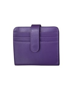 ILI 7301 Bi-Fold Credit Card Wallet Purple