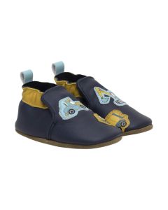 Infant's Robeez Build Your Dreams Soft Soles Navy