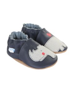 Infant's Robeez Friends Wrap Around Soft Soles Navy