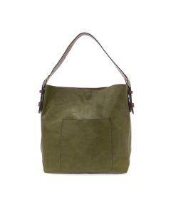 Joy Susan Classic Hobo Handbag Olive Brine / Coffee