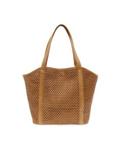 Joy Susan Haven Open Weave Tote Cocoa