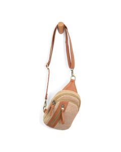 Joy Susan Natural Straw Skyler Sling Bag