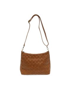 Joy Susan Winnie Woven Hobo Bag Cognac
