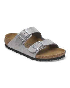 Kids' Birkenstock Arizona Sparkling Silver Birko-Flor