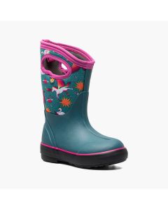Kids' Bogs Classic II Space Pegasus Teal Multi