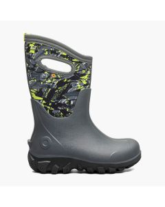 Kids' Bogs Classic Seamless Edgy Camo Dark Gray Multi