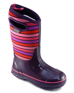 Kids' Bogs Classic Stripes Purple
