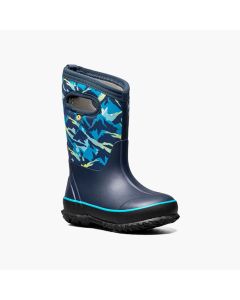 Kids' Bogs Classic Winter Mountain Navy Multi