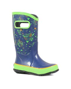 Kids' Bogs Rainboot Trigeo Dark Blue Multi