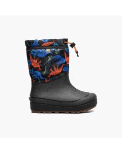Kids' Bogs Snow Shell Real Dino Black Multi