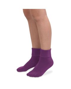 Kids' Jefferies Smooth Toe Turn Cuff Socks Purple