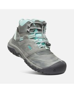 Kids' Keen Ridge Flex Waterproof Grey / Blue Tint