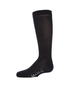 Kids' MeMoi Baisc Cotton Blend Knee High Socks Black