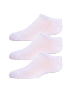 Kids' MeMoi Low Cut Cotton Blend Socks 3-Pack White
