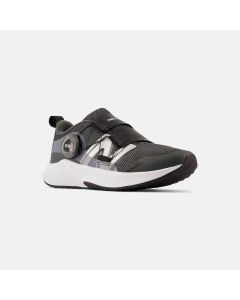 Kids' New Balance DynaSoft Reveal v4 Boa Blacktop with Black and Silver Metallic