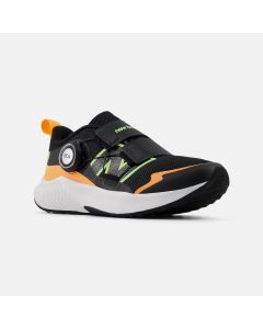 Kids' New Balance DynaSoft Reveal v4 BOA&reg; Black with Bleached Lime Glo and Hot Mango
