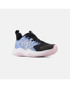 Kids' New Balance Rave Run v2 Black with Blue Laguna and Light Raspberry