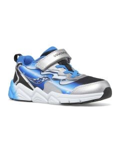Kids' Saucony Flash 3.0 A/C Black / Blue / Chrome