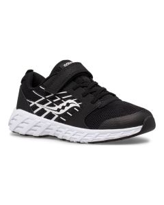 Kids' Saucony Wind 2.0 A/C Black / White