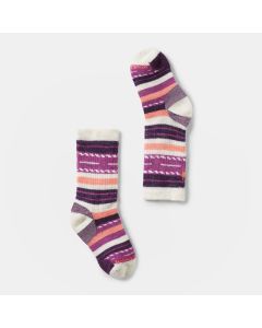 Kids' Smartwool Hike Full Cushion Margarita Crew Socks Moon Beam