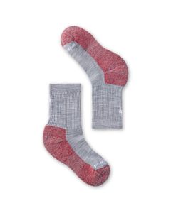 Kids' Smartwool Hike Light Cushion Crew Socks Light Gray