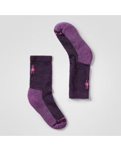 Kids' Smartwool Hike Light Cushion Crew Socks Purple Iris