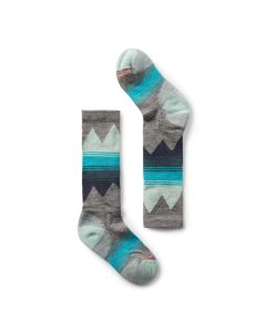 Kids' Smartwool Ski Light Cushion Over the Calf Socks Alpine Blue