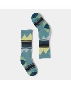Kids' Smartwool Ski Light Cushion Over The Calf Socks Dusty Teal