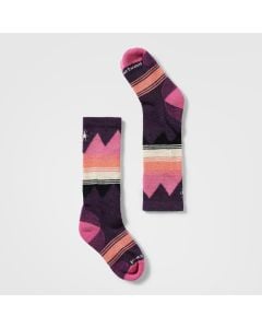 Kids' Smartwool Ski Light Cushion Over The Calf Socks Purple Iris