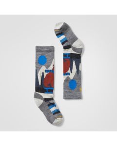 Kids' Smartwool Ski Sleigh Bear Over the Calf Socks Medium Gray
