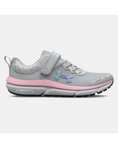 Kids' Under Armour Assert 10 AC Halo Gray / Pink Sugar / Iridescent