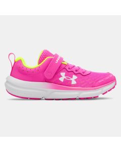 Kids' Under Armour Assert 10 AC Rebel Pink / High Vis Yellow / White