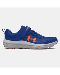 Kids' Under Armour Assert 10 AC Tech Blue / Mod Gray / Orange Blast