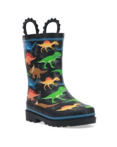 Kids' Western Chief Dino World Rain Boot Black