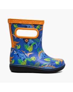 Little Kids' Bogs Skipper II Dinosaur Jungle Blue Multi