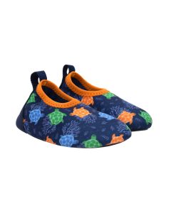 Little Kids' Robeez Sea Turtles Aqua Shoes Navy